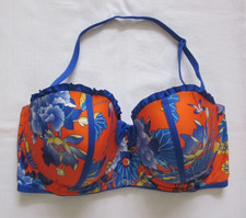 FLOOZIE SIZE  36E  LOTUS FLOWER PRINT BIKINI TOP GREAT CONDITION, PRE LOVED