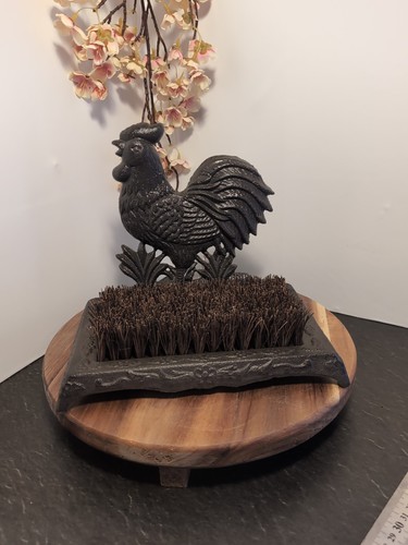 Cast iron cockerel - iron, boot