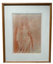 Roy Petley Original Pastel Red Chalk