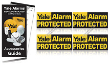 Yale Alarm Window Warning Stickers PACK OF 4 OFFICIAL ALARM STICKERS / RRP £6.99