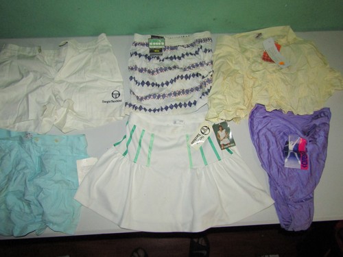 Seven vintage tennis women