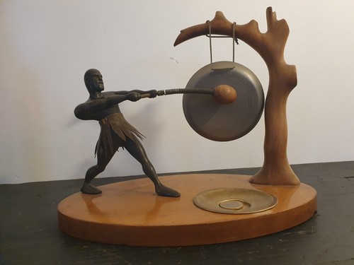 Striking gong sculpture 1950s - gong,