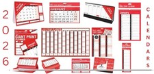 2026 Easy View Slim,Flip To View ,Large Print ,Large Planner,Desktop Calendar
