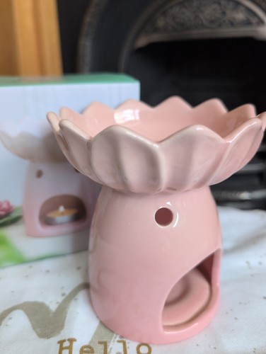 Pink water lily ceramic - pink,