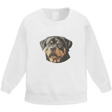 'Rottweiler Dog Portrait' Kid's Sweatshirt / Sweater / Jumper (KW053965)