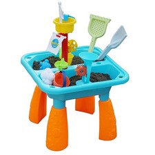 Sand pit and water - water, table