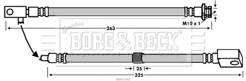 Borg beck bbh7648 brake - borg, &