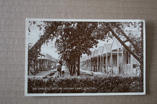 Postcard the chalets butlins - postcard,