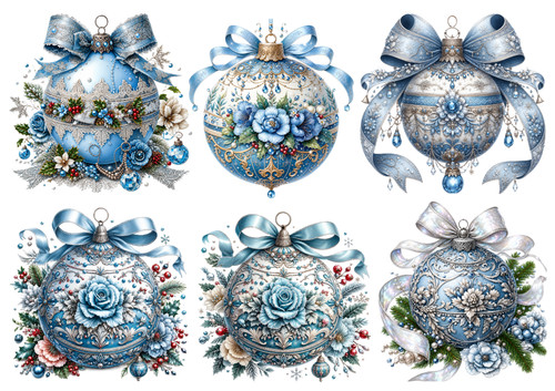 Christmas baubles 1xa4 rice - -,