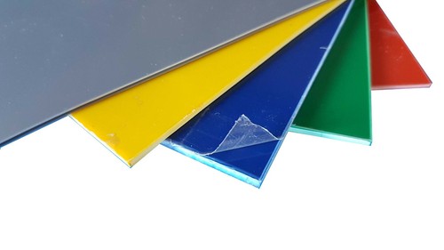 Coloured plasticard high - coloured,
