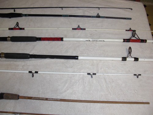 Fishing poles four used ones - fishing, poles---four