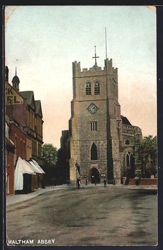 Waltham abbey postcard - waltham,
