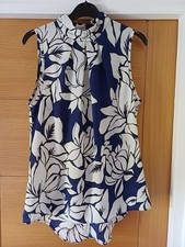 Roman Originals Navy and White Top size 12