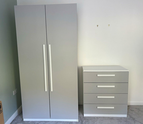 John lewis grey - grey/white, 2