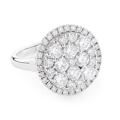4ct round cut - cut, simulated