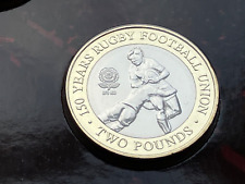 2021 JERSEY RUGBY RFU 150TH ANNIVERSARY - TACKLE - 2 TWO POUND COIN BU UNC