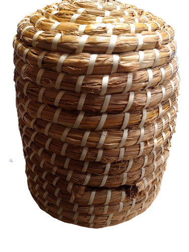 Small straw skep - straw,