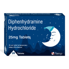 Flamingo Sleep Aid 25mg - Relief of Sleep Disturbance - 20 Tablets
