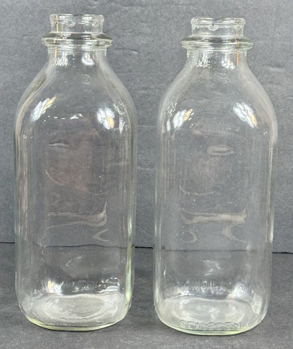 Vintage glass quart milk - vintage,
