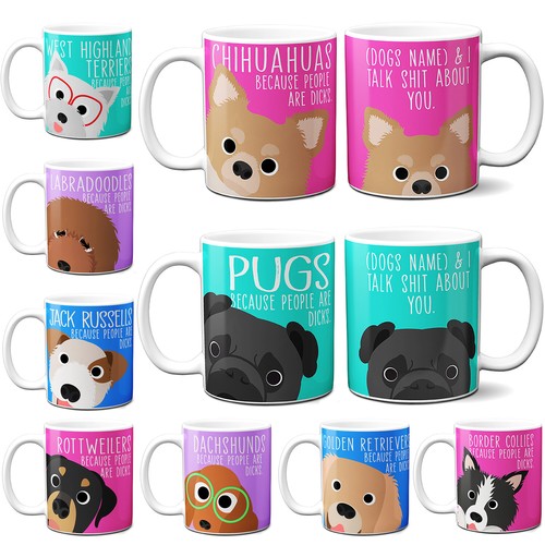 Personalised dog mug - mug, funny