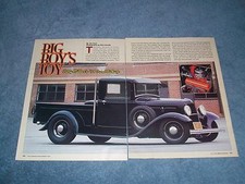 1934 Ford Hot Rod Pickup Article "Big Boy's Toys" ----From 2006----
