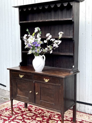 Antique solid oak - solid, carved