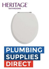 * Heritage - Toilet seat Dove Grey With Chrome Hinges- TSDGR101SSC