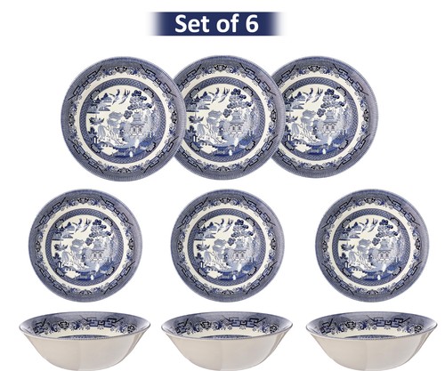 Set blue willow churchill - 6,