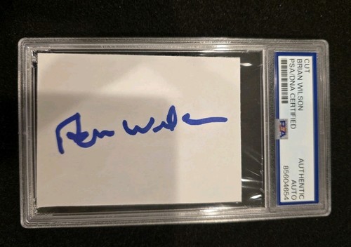 Brian wilson signed cut - brian,