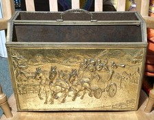 Vintage Retro Brass Embossed