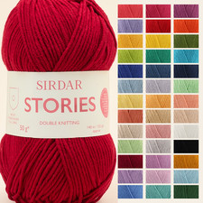 Sirdar Stories DK 50g -  All Colours Knitting Cotton Yarn Acrylic Crochet Craft 