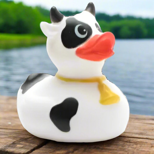 Cow rubber duck - rubber, ducking