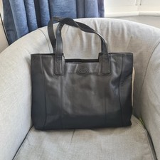 JOBIS Leather Tote Bag Weekender Shoulder Bag Large Office Document Handbag 