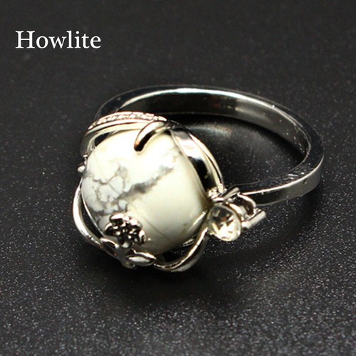 Crystal gemstone rings - crystal, chakra