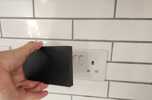 Double socket shield type - double,