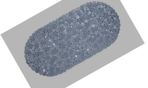 Pebble bath mats grey - grey, slip