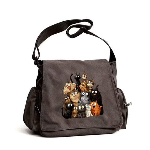 Retro tote crossbody messenger - retro,