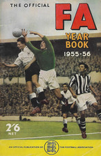 1955-56 Official FA football Yearbook - Newcastle, Chelsea, Birmingham, Barnsley