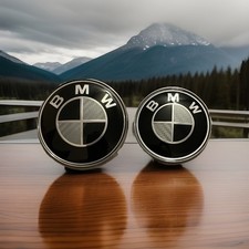 BMW Badges Carbon 82mm / 74mm
