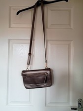 Pewter Shoulder Bag. Very Good Condition from TU.Detachable Strap.