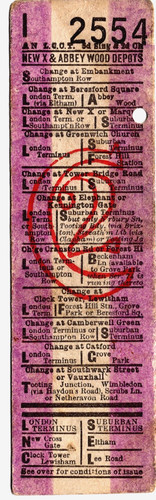 Tram ticket london - tram,