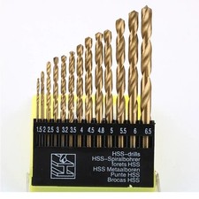 13 PIECE HSS TITANIUM COATED