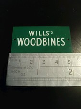 `BASSETT LOWKE` "O GAUGE" TIN PLATE METAL SIGN `WILLS's WOODBINES `