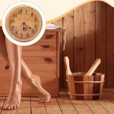 Wooden Sauna Wall Clock