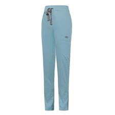 Women Medical Scrub Trousers Bottom Nurse Hospital Pockets Straight Pants XS-2XL