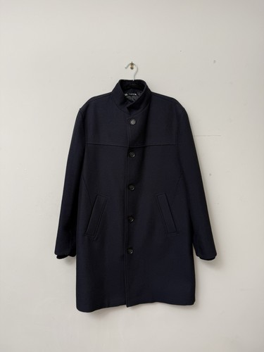 Zara men coat navy - zara, blue