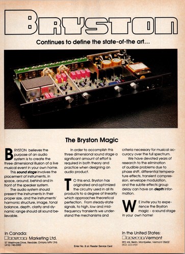 1988 bryston print - •, ad