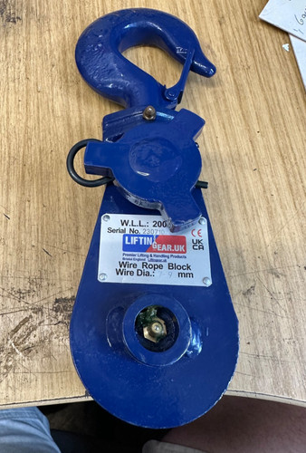 Tonne wire rope snatch - rope,