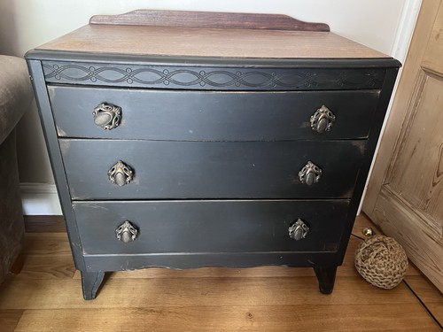 Vintage chabby chic charcoal - chic,