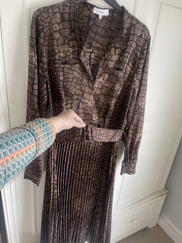 Reiss animal print belted - reiss,